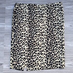 Vintage Cheetah Print Skirt -2 slits In The Front And Back - With Zipper -Size 2